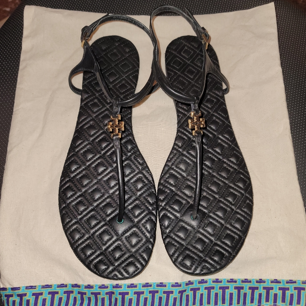 Tory Burch Marion Quilted Sandals - Picture 4 of 10